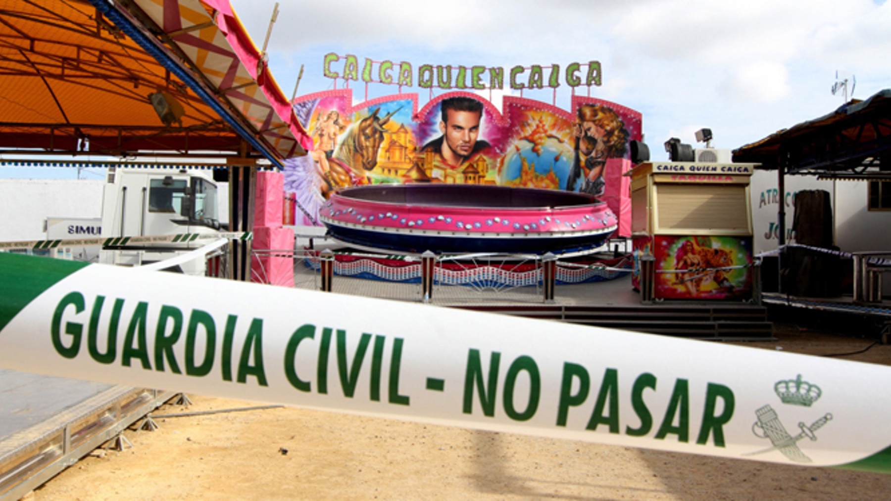 Atracción de la Feria de Maribáñez donde tuvo lugar el datal suceso (EFE).
