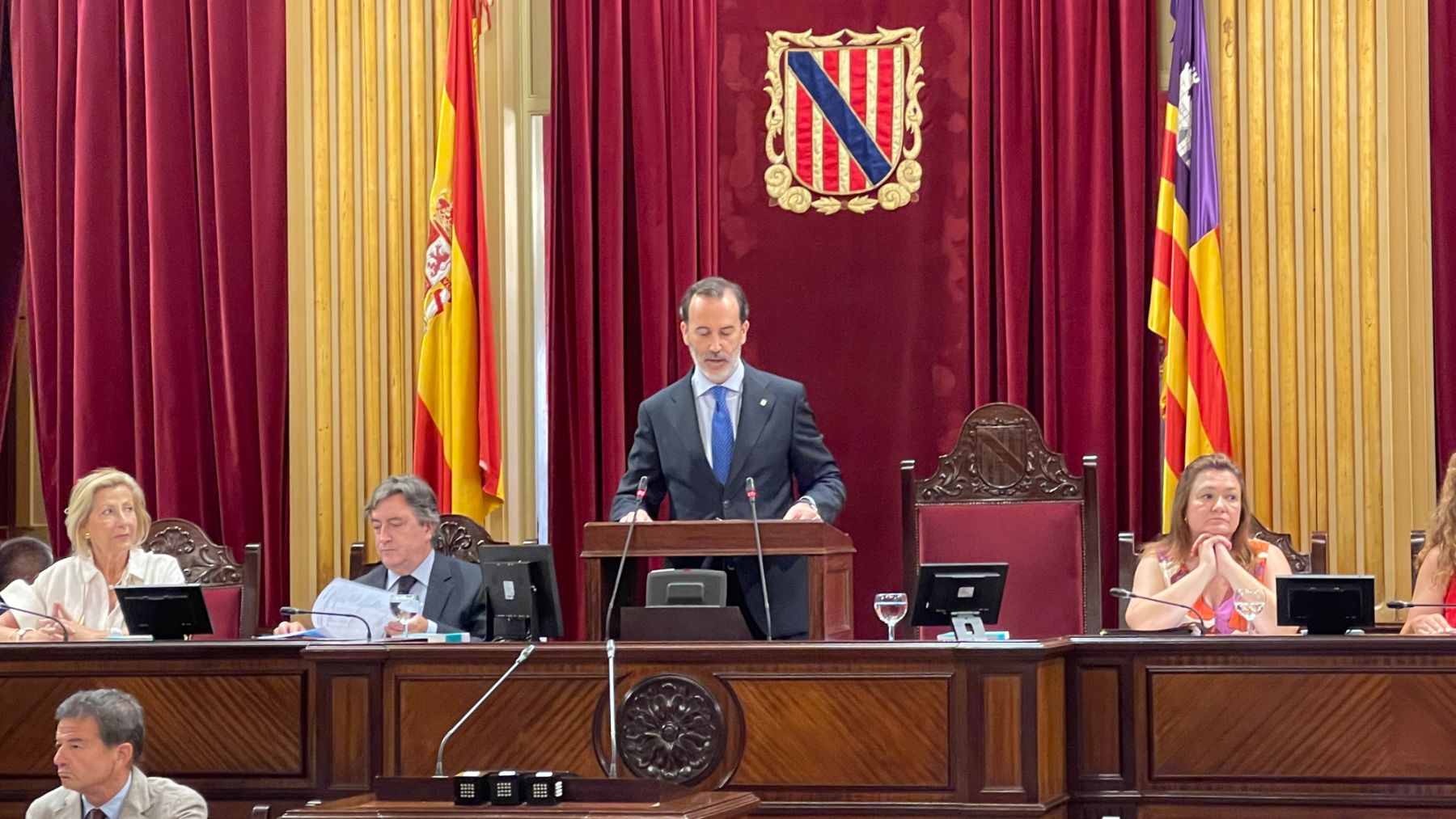 Le Senne (Vox) abre la legislatura en Baleares con un alegato a favor de la unidad de España