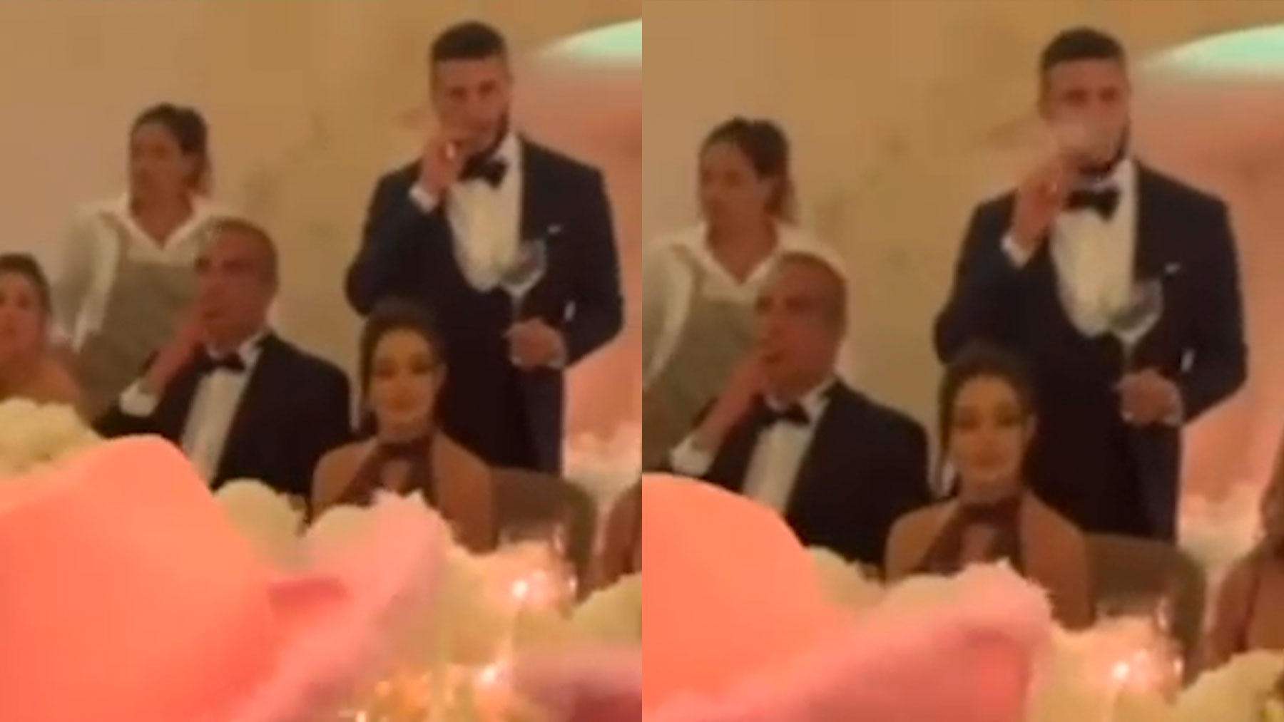 Pillan fumando a Mario Hermoso en la boda de Marcos Llorente