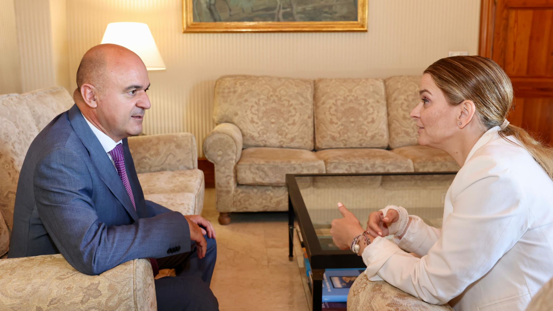 Reunión entre el presidente del Consell de Ibiza, Vicent Marí, y la presidenta de Baleares, Marga Prohens