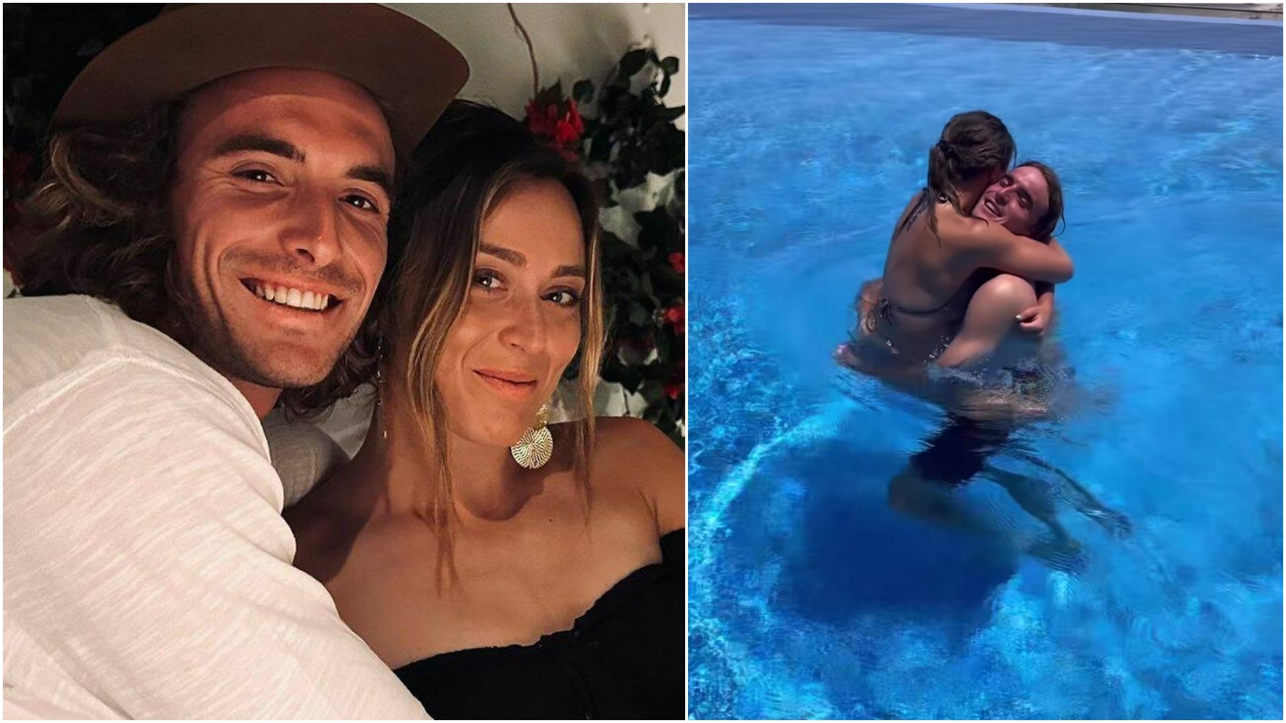 Tsitsipas y Paula Badosa.