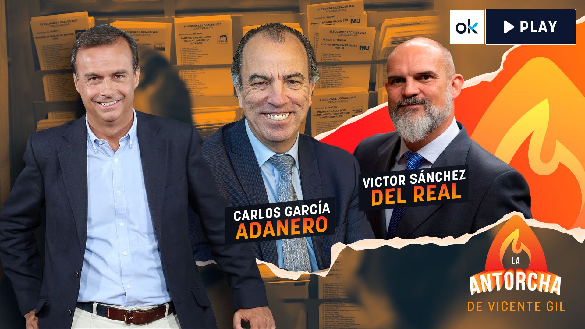 Vicente Gil, Carlos García Adanero y Víctor Sánchez del Real