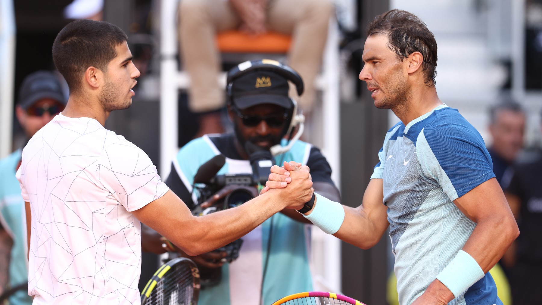 Carlos Alcaraz y Rafa Nadal. (Europa Press)