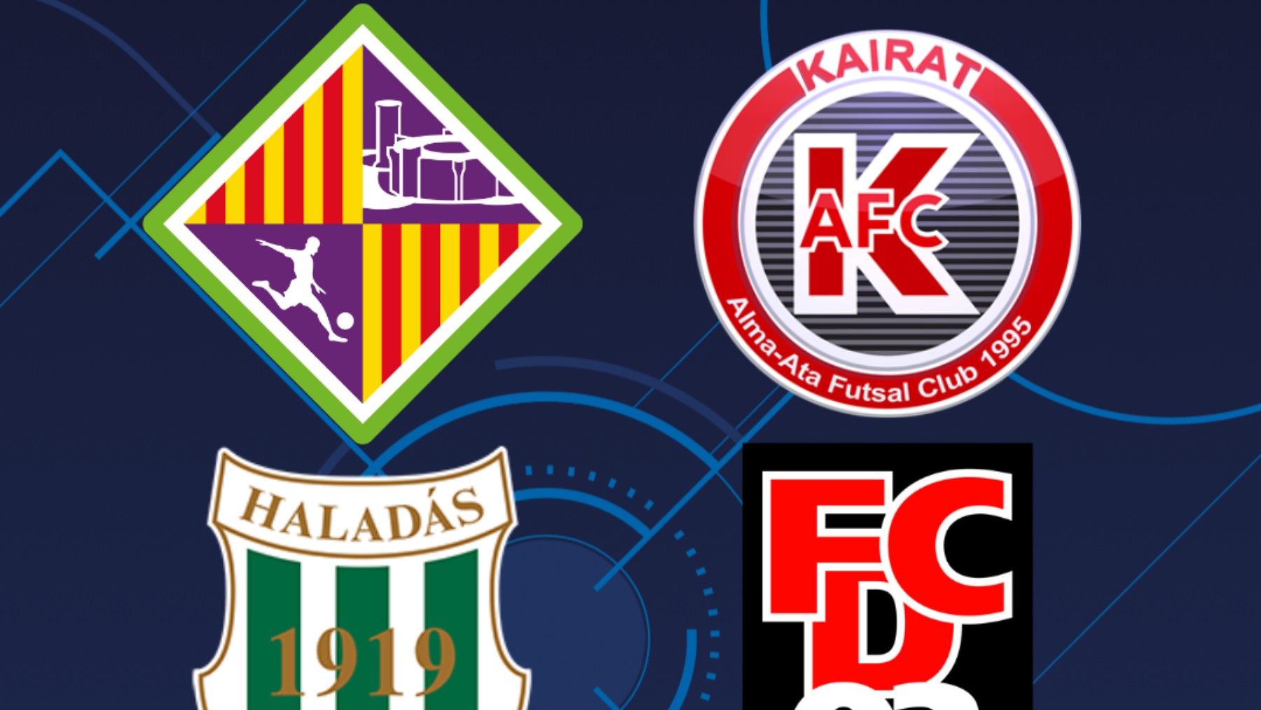 Los cuatro equipos del grupo