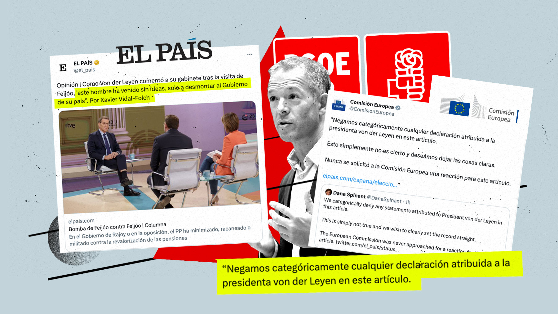 Bruselas desmiente un bulo de ‘El País’ contra Feijóo jaleado por el presidente socialista del Senado