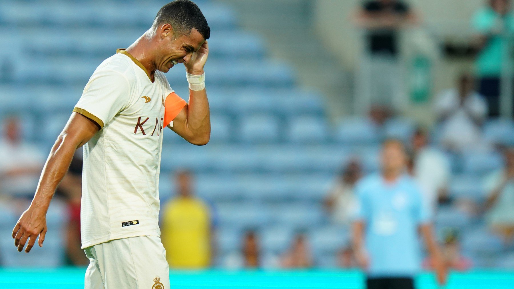 Cristiano, en el partido contra el Celta. (Getty)