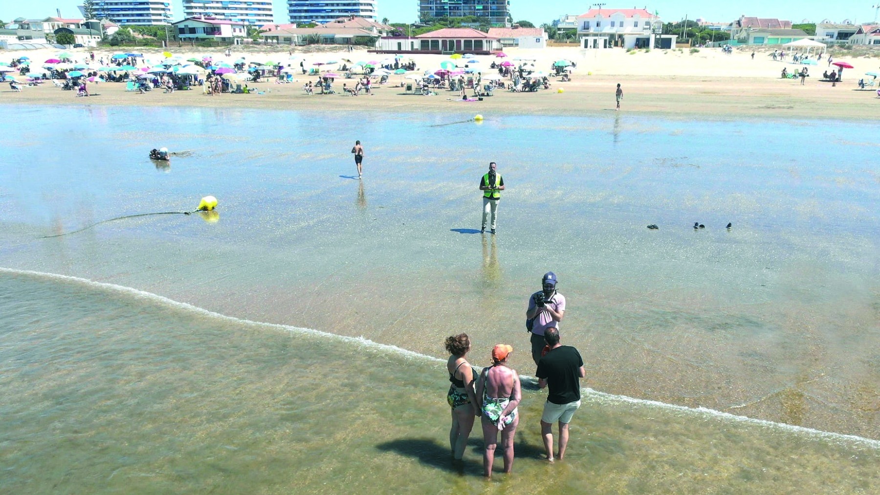 Playa de Punta Umbría (Huelva) a vista de dron (AYUNTAMIENTO DE PUNTA UMBRÍA).