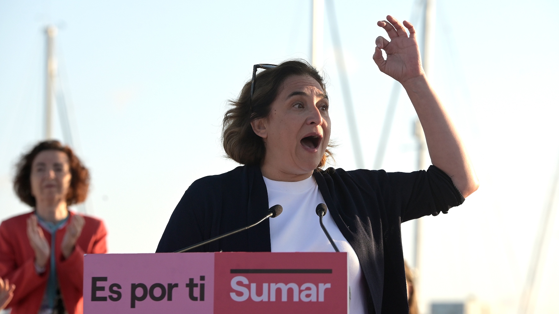 La exalcaldesa y líder de BComú en el Ayuntamiento de Barcelona, Ada Colau. (Fuente: Europa Press)