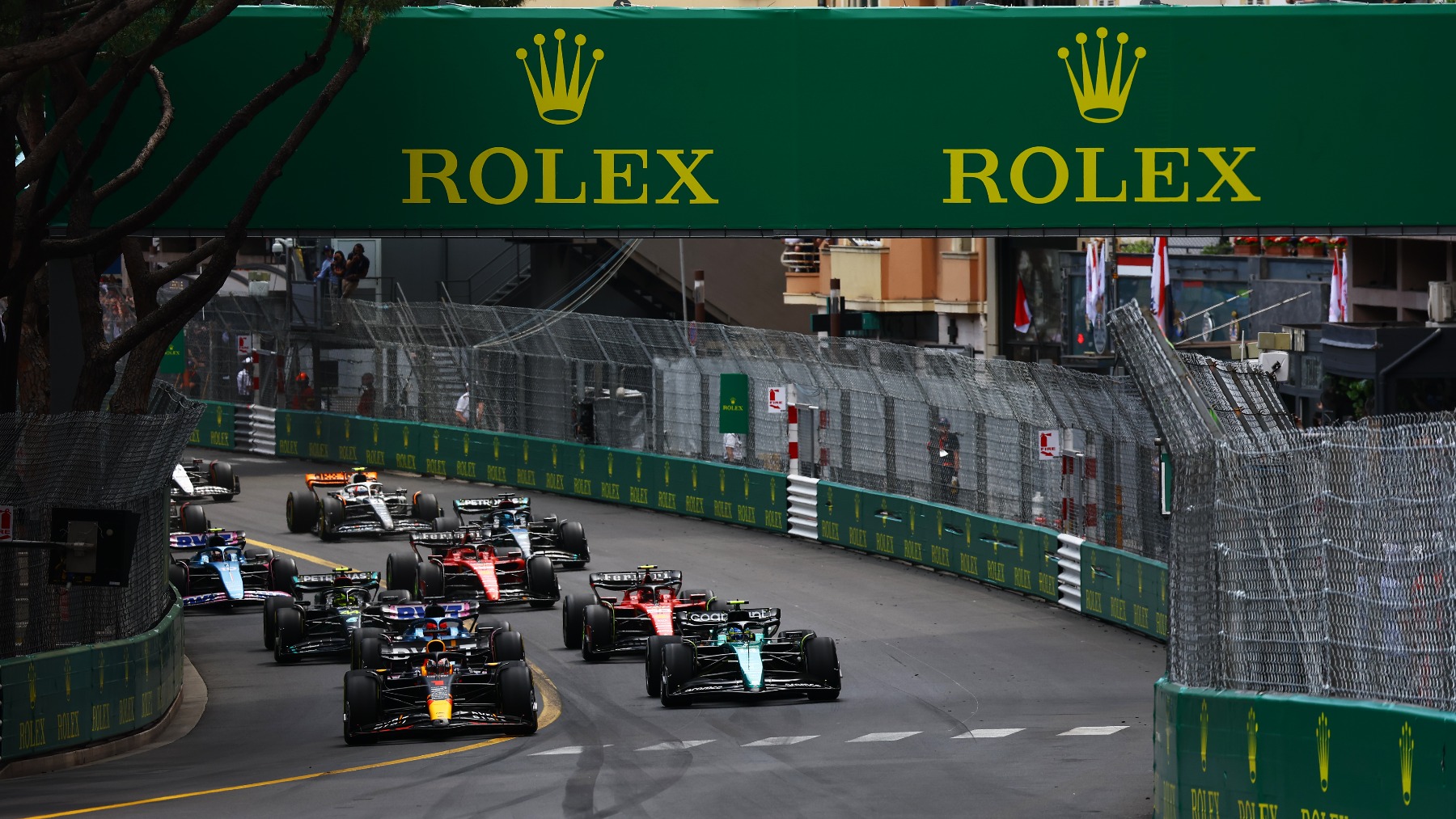 Coches de Fórmula 1 durante una carrera. (Getty)