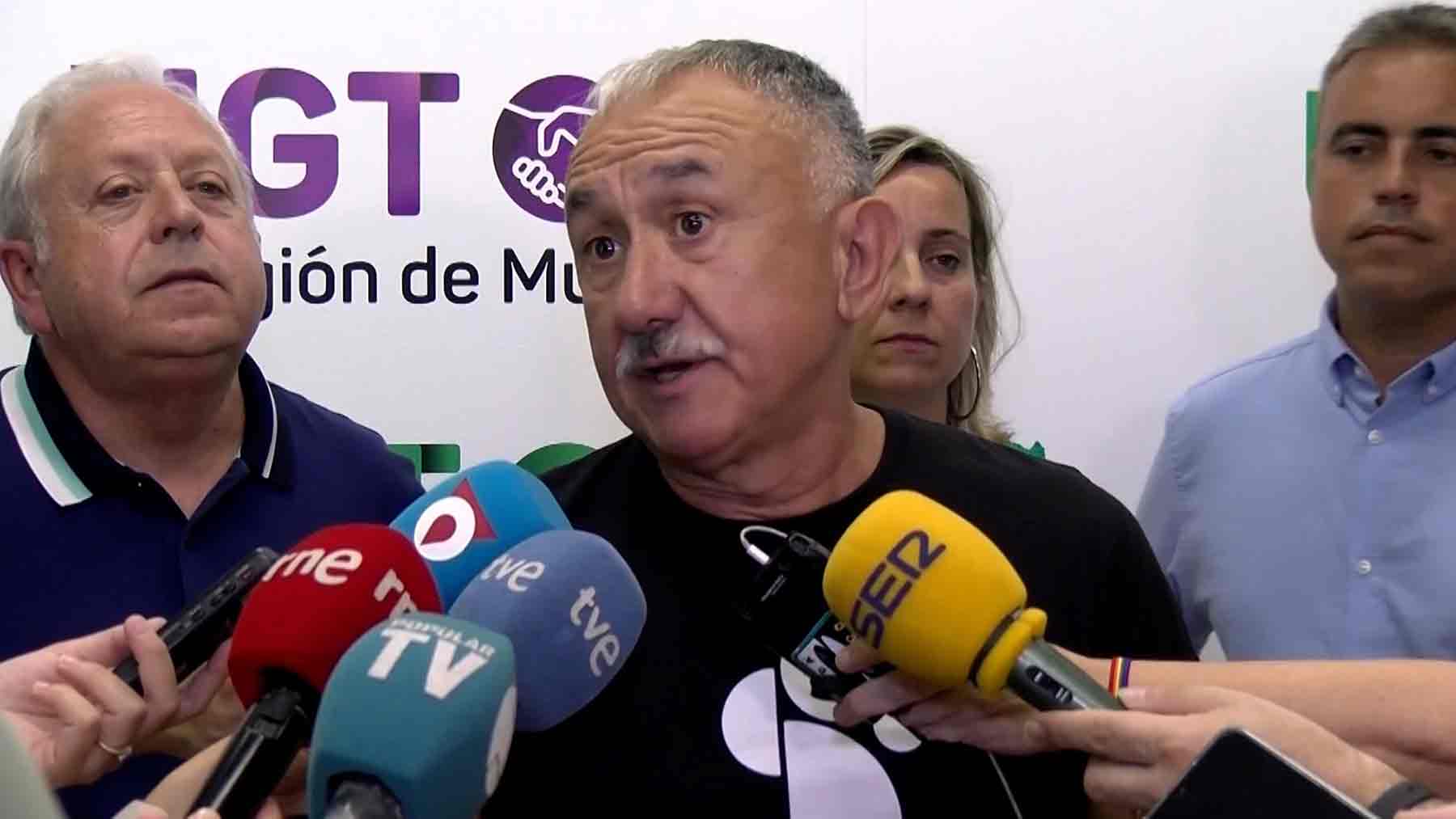 Pepe Álvarez, líder de UGT, llama «comemierdas» a Vox
