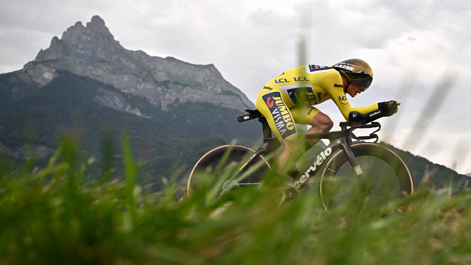 Vingegaard ha dado un golpe en el Tour de Francia. (AFP)