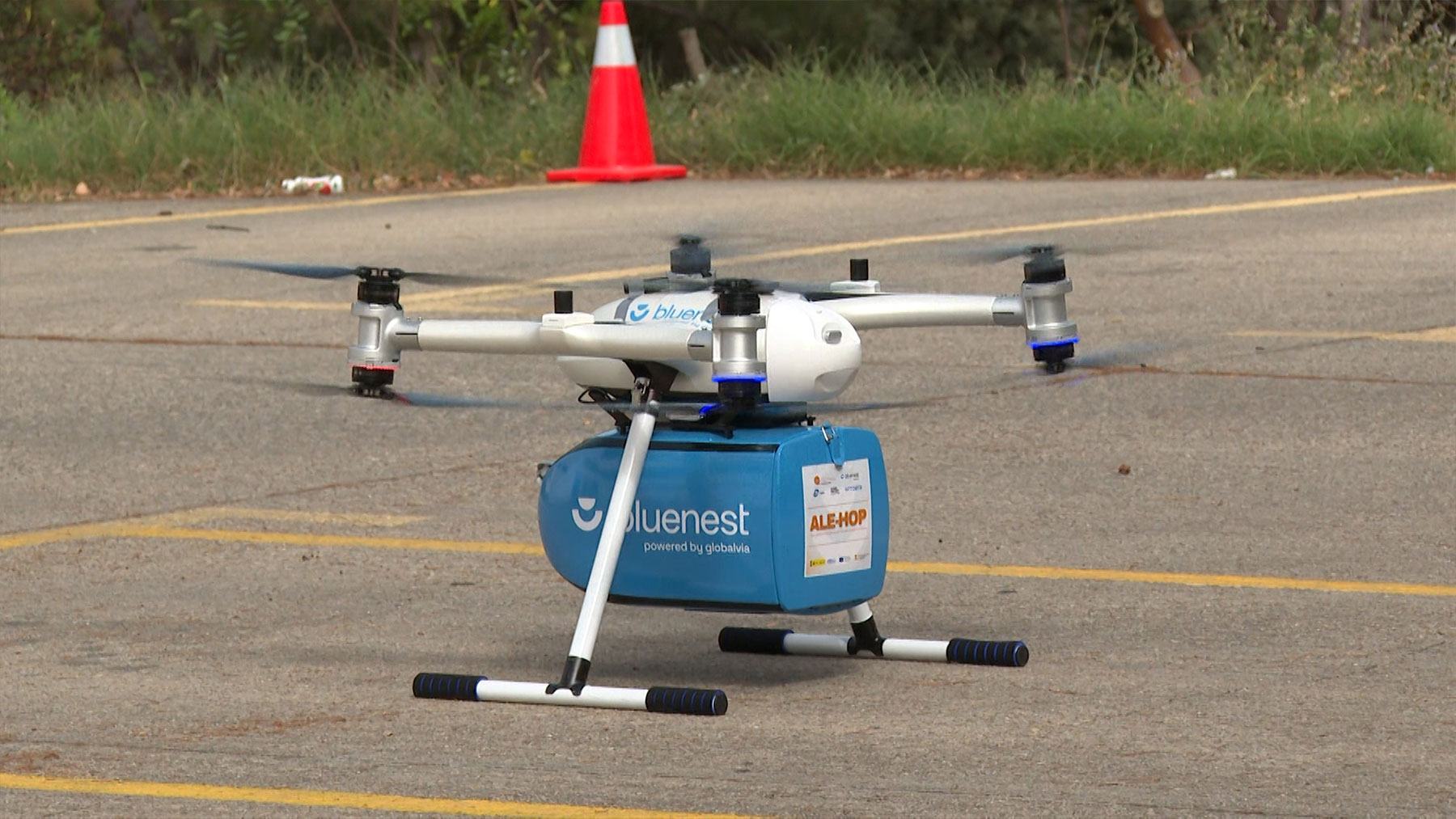 Madrid completa con éxito el primer vuelo de drones para el transporte de material sanitario