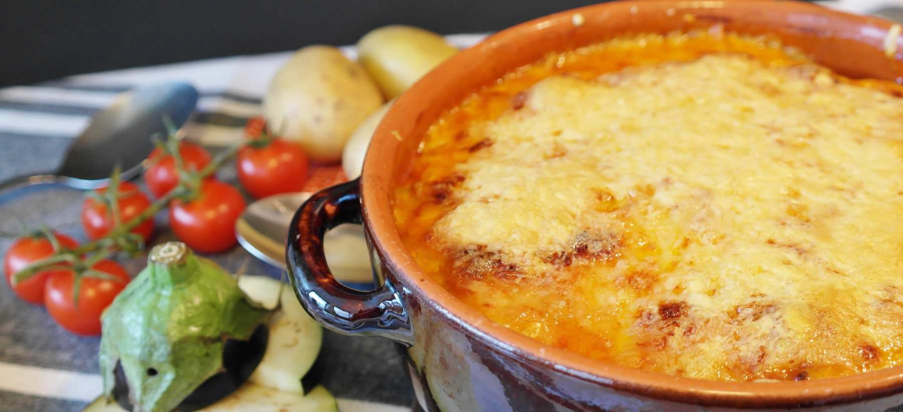 Gratín de queso y salmón