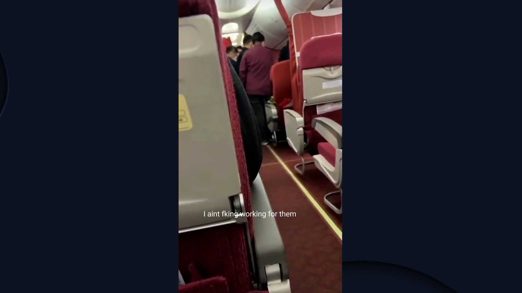 Incidente en un avión en China