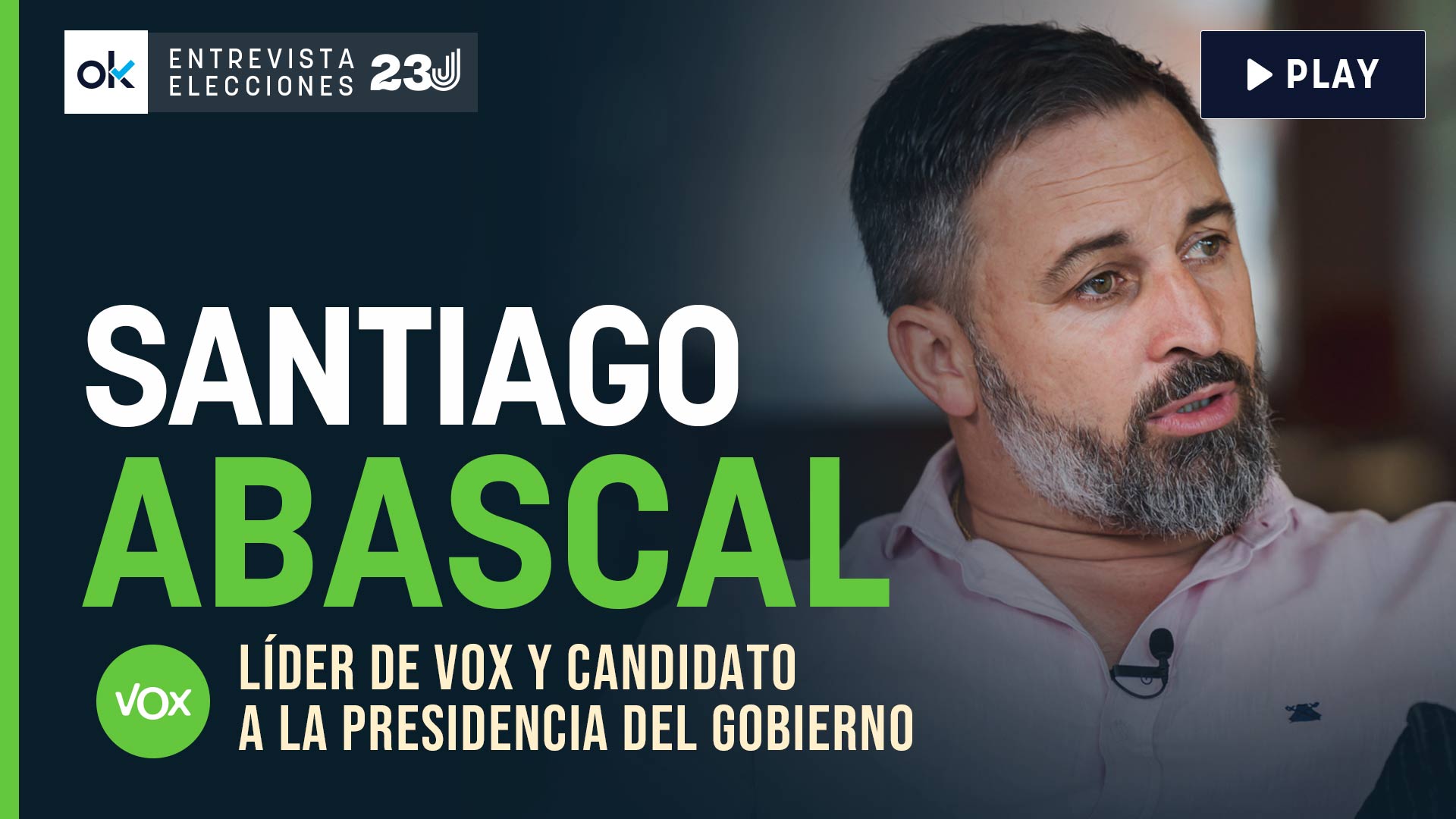 Abascal Nuestro objetivo es presidir el Gobierno y si no ser decisivos