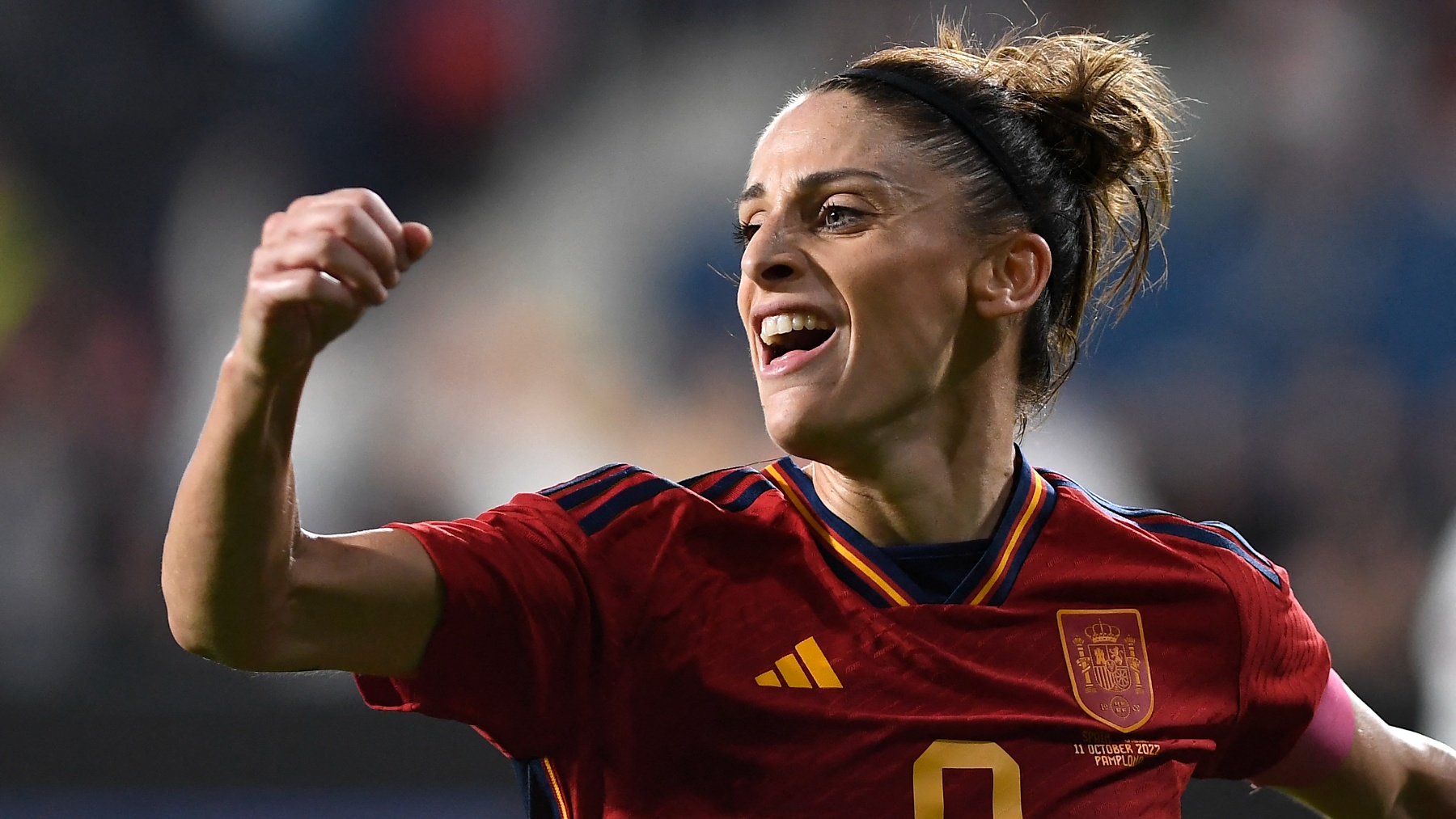 Esther González, delantera de la selección española. (AFP)