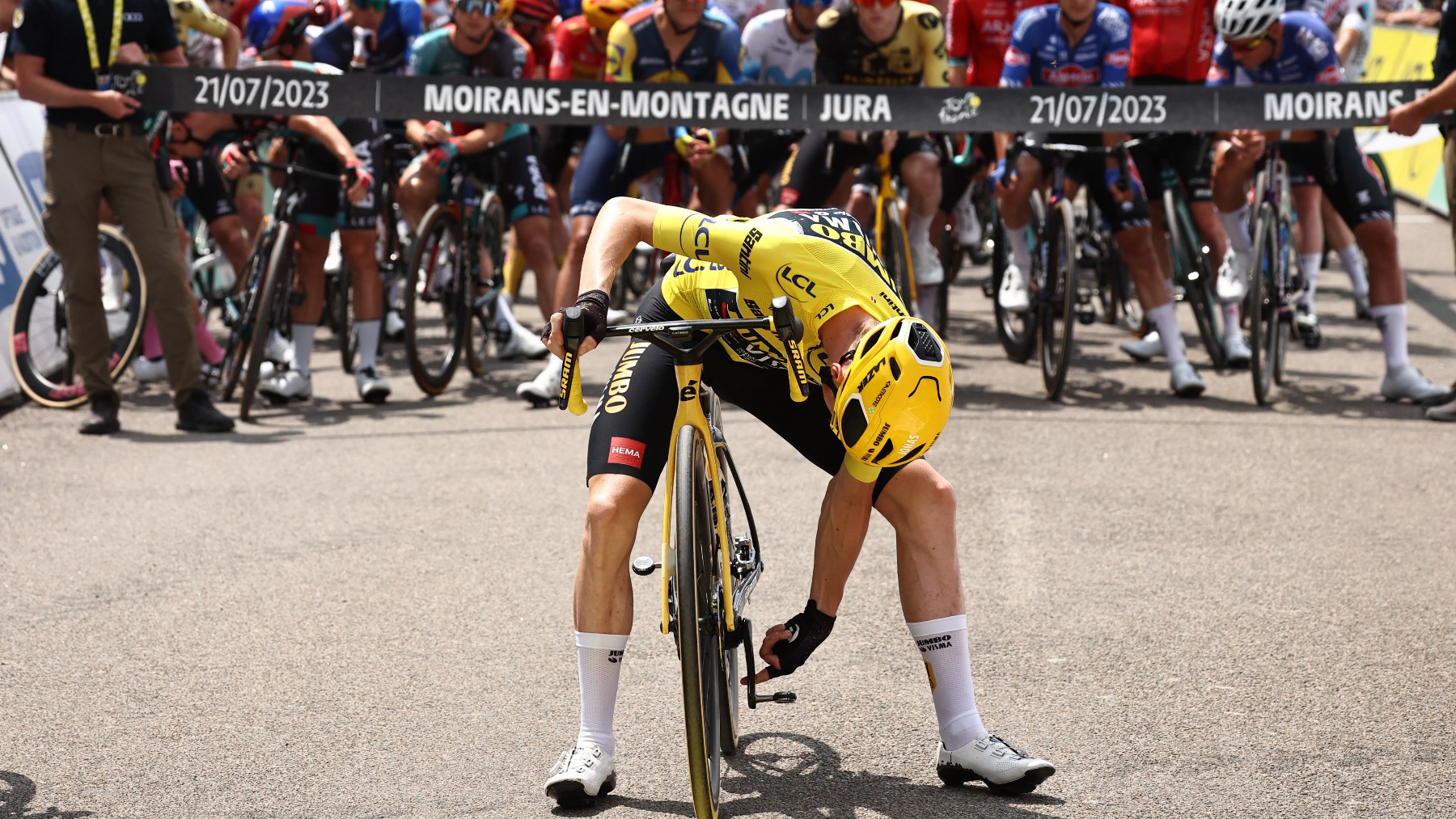 Jonas Vingegaard, líder del Tour de Francia. (AFP)