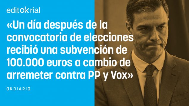 Sánchez paga, el colectivo LGTBI pone el cazo y luego saca el mazo contra PP y Vox