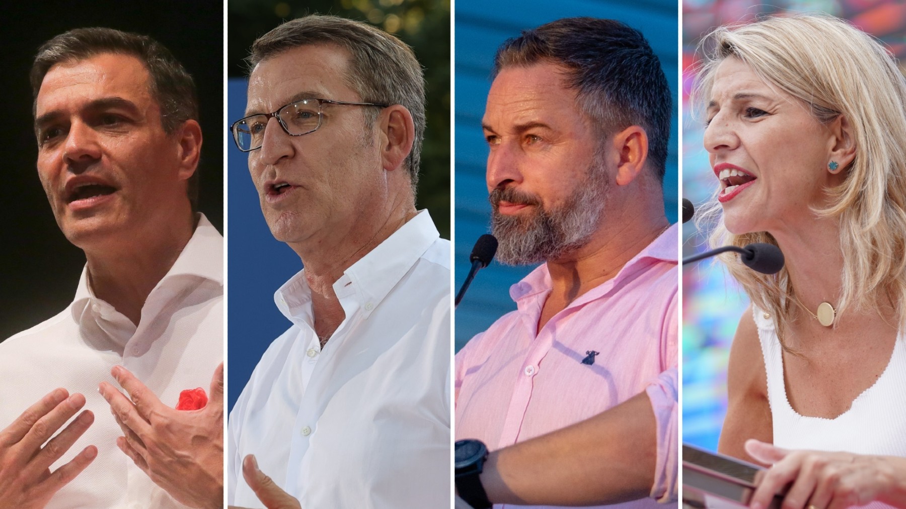 Los principales candidatos a la presidencia del Gobierno en las elecciones generales. (Europa Press)