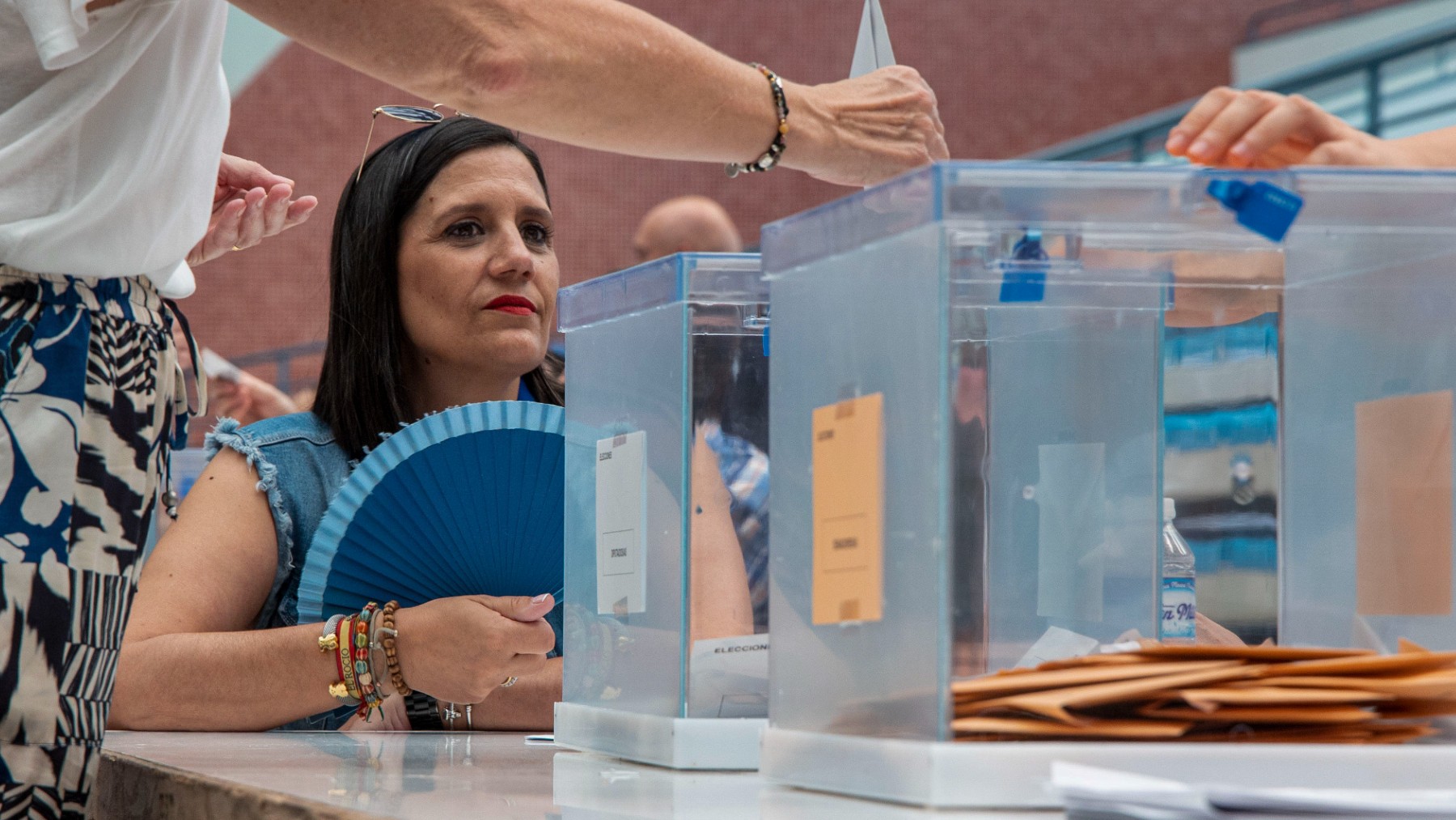 Votación en un colegio electoral.