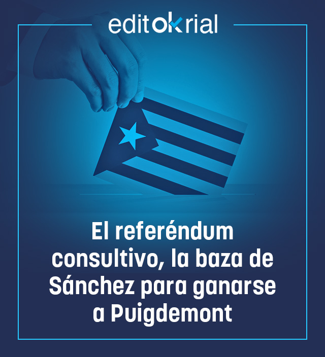 El referéndum consultivo, la baza de Sánchez para ganarse a Puigdemont
