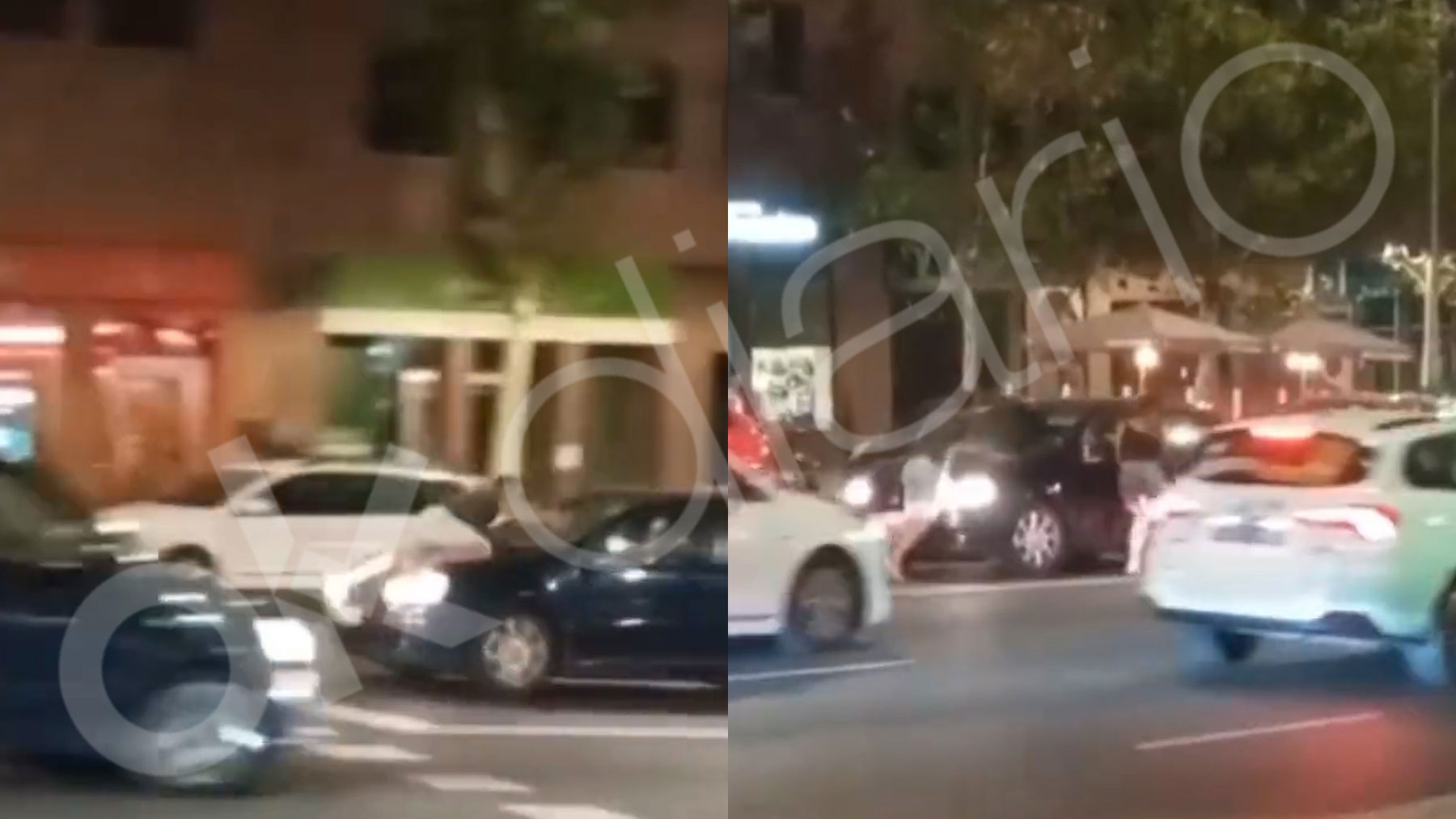Imágenes del ladrón en el momento en que atropella al policía en Madrid