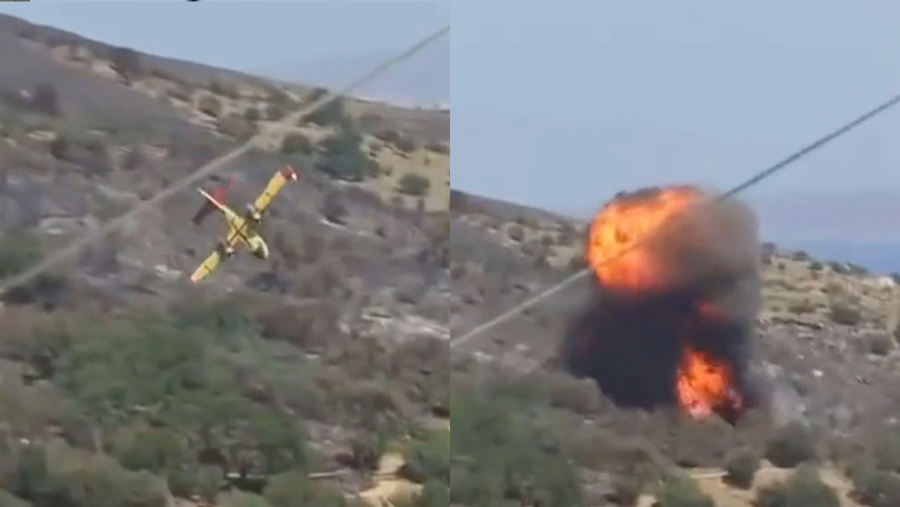 Una avioneta contra incendios se estrella en Grecia