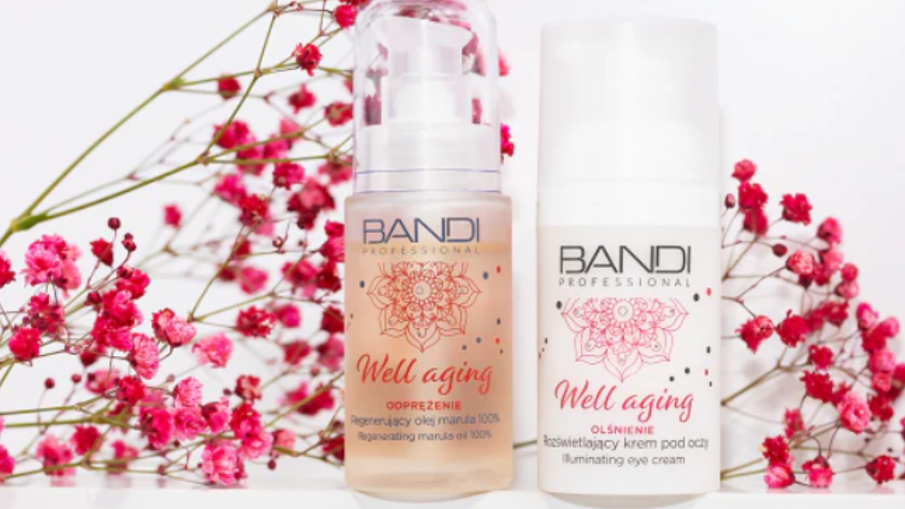 Varios productos de la compañía Bandi Cosmetics.