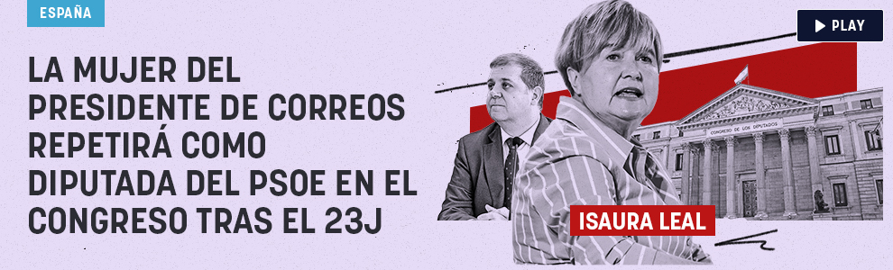 La mujer del presidente de Correos repetirá como diputada del PSOE en el Congreso tras el 23J