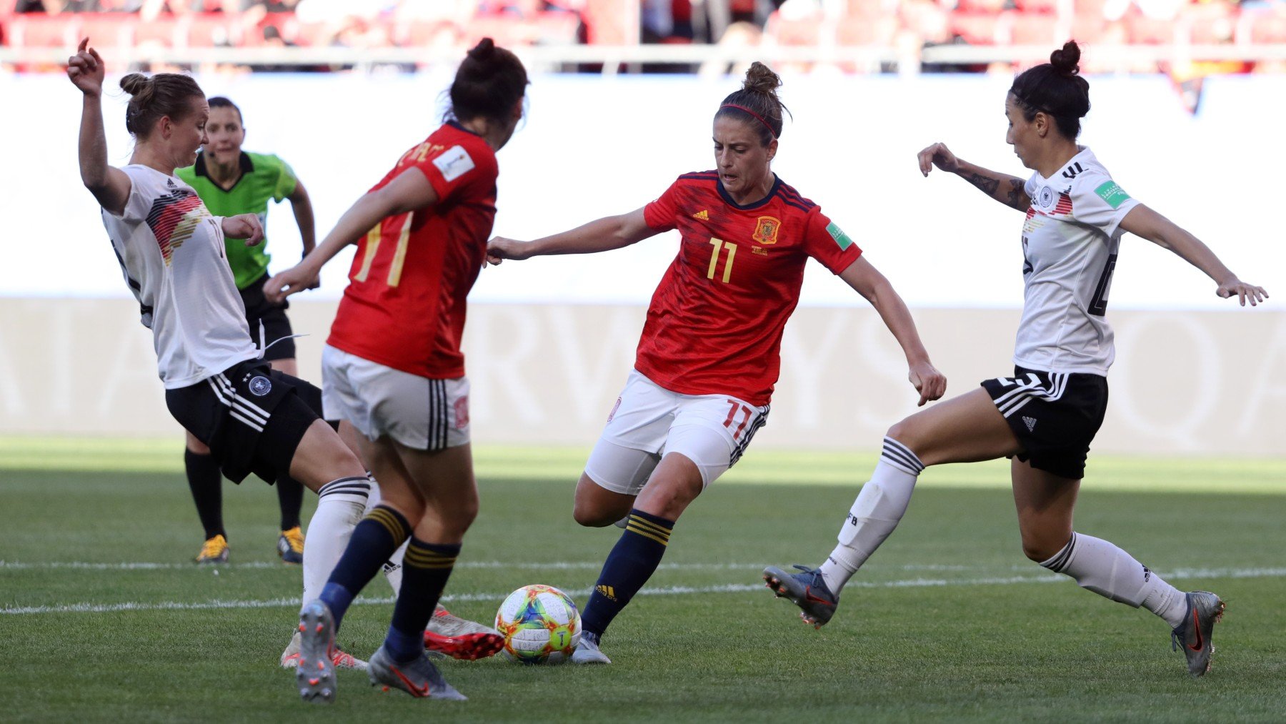 Alexia Putellas, en un partido con España en el Mundial 2019. (Getty)