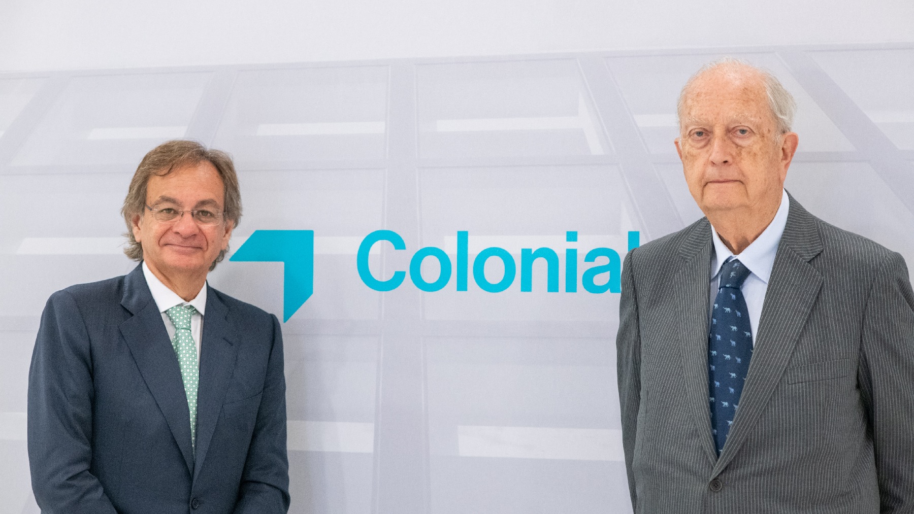 Pere Viñolas, CEO de Colonial, y Juan José Brugera, presidente de la inmobiliaria.
