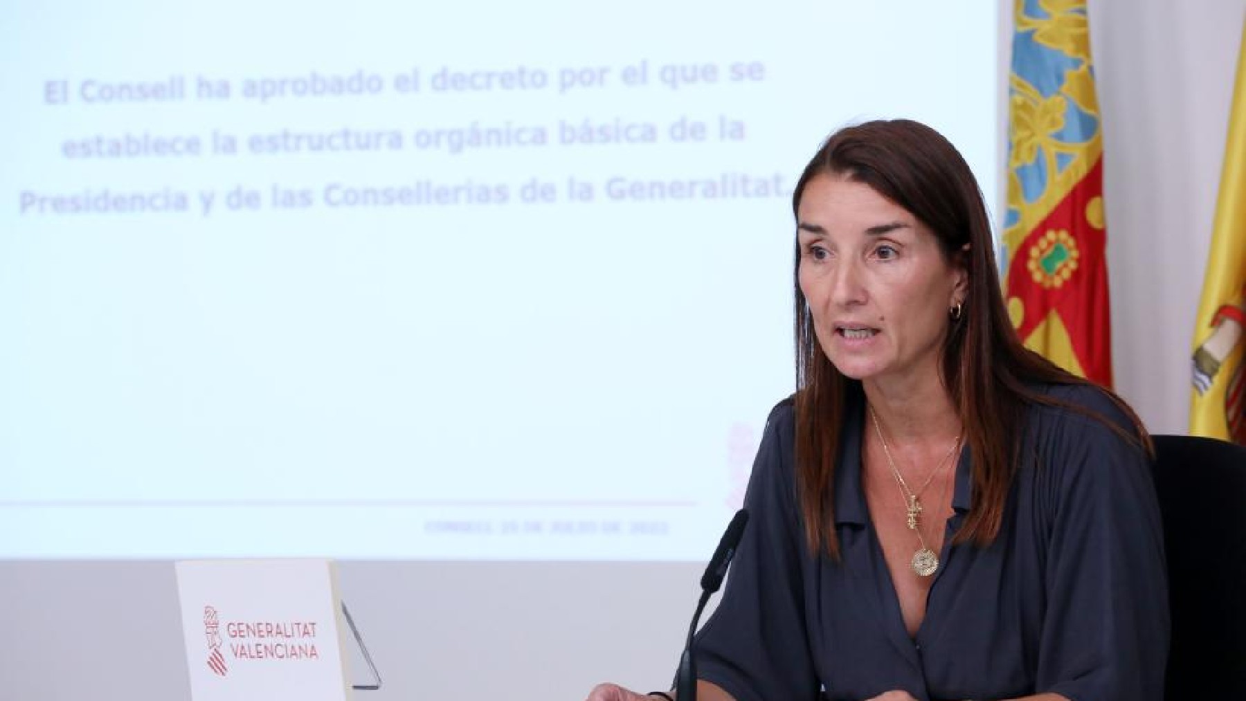 La consejera portavoz del Gobierno valenciano Ruth Merino.