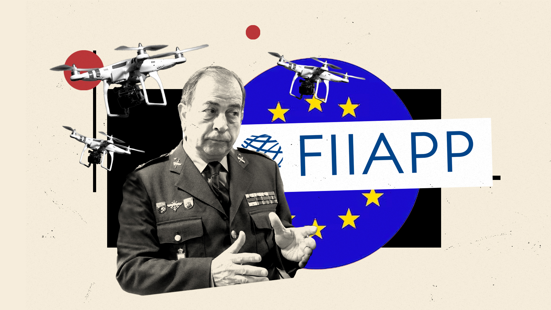 El general Espinosa, imputado por adjudicaciones de contratos de drones de la fundación FIIAPP
