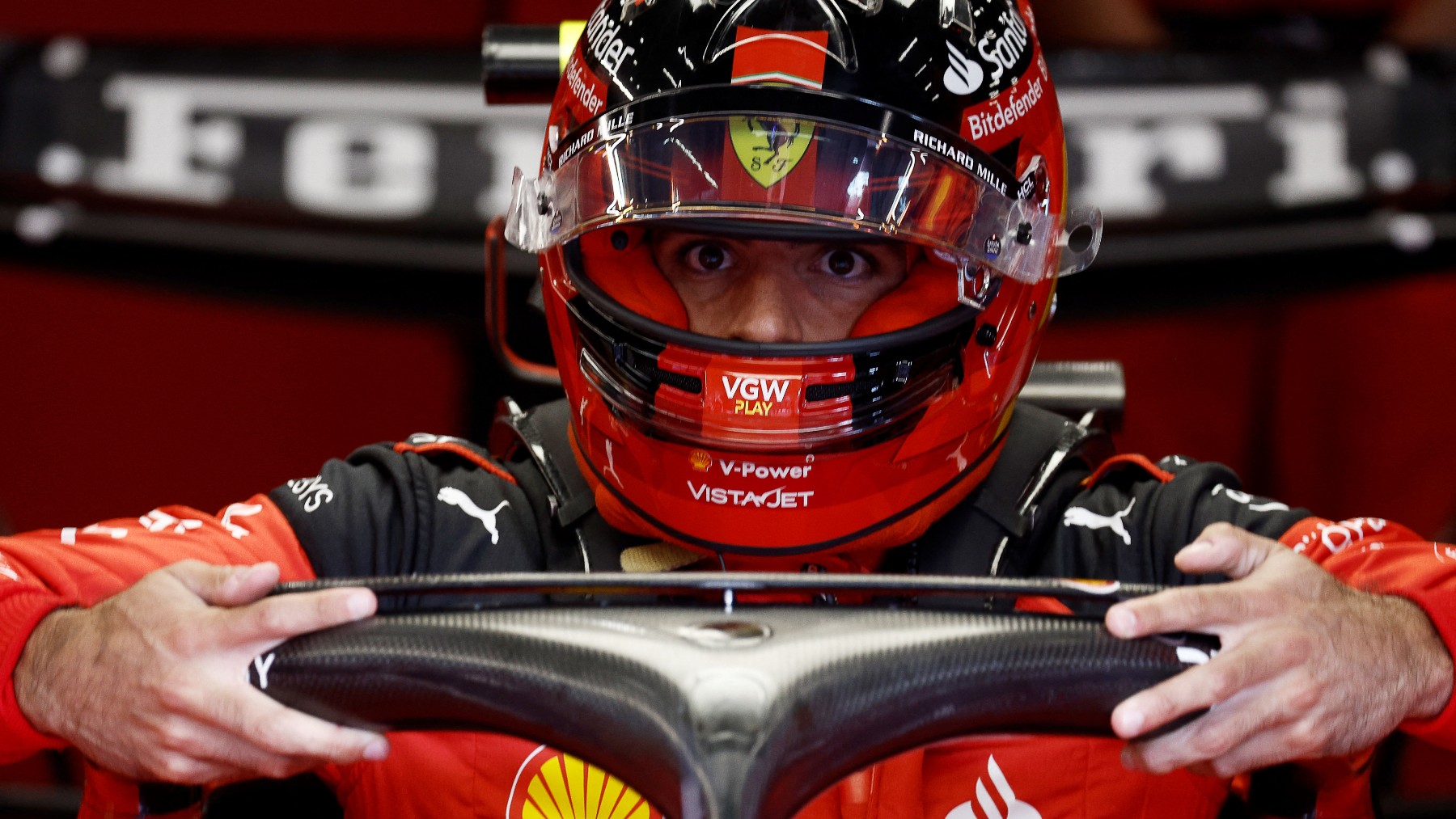 Carlos Sainz en el GP de Bélgica (AFP)
