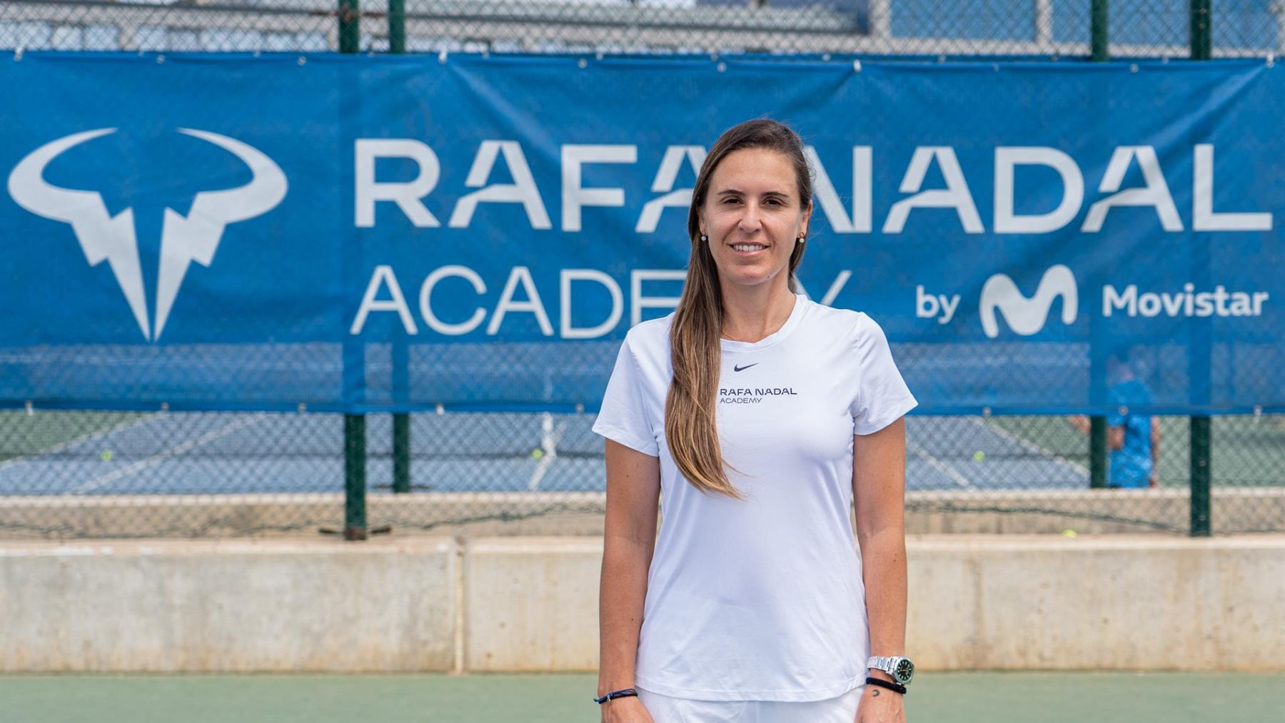 La extenista Anabel Medina en la Rafa Nadal Academy.