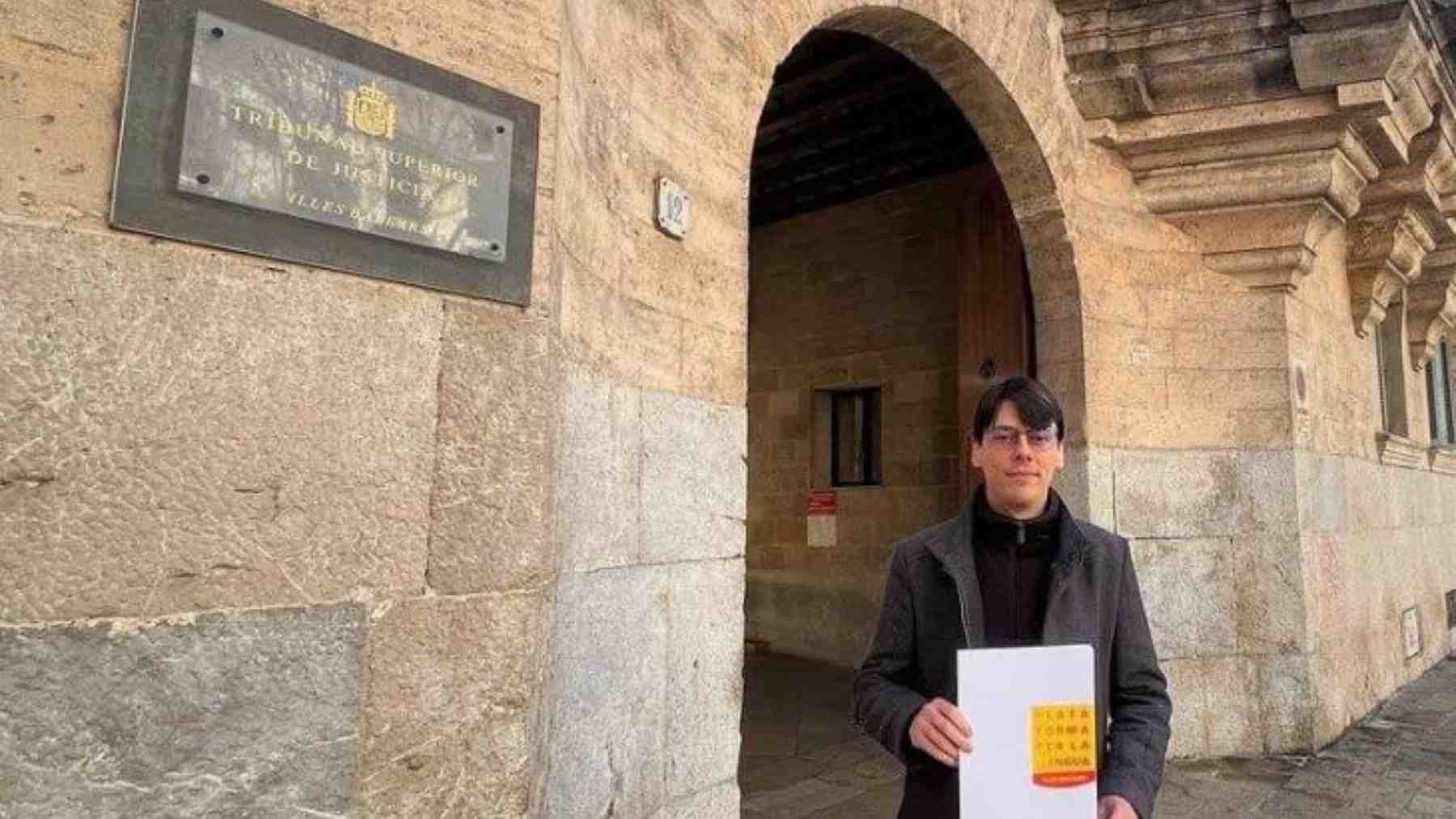 El delegado de la Plataforma per la Llengua en Baleares, Ivan Solivellas.