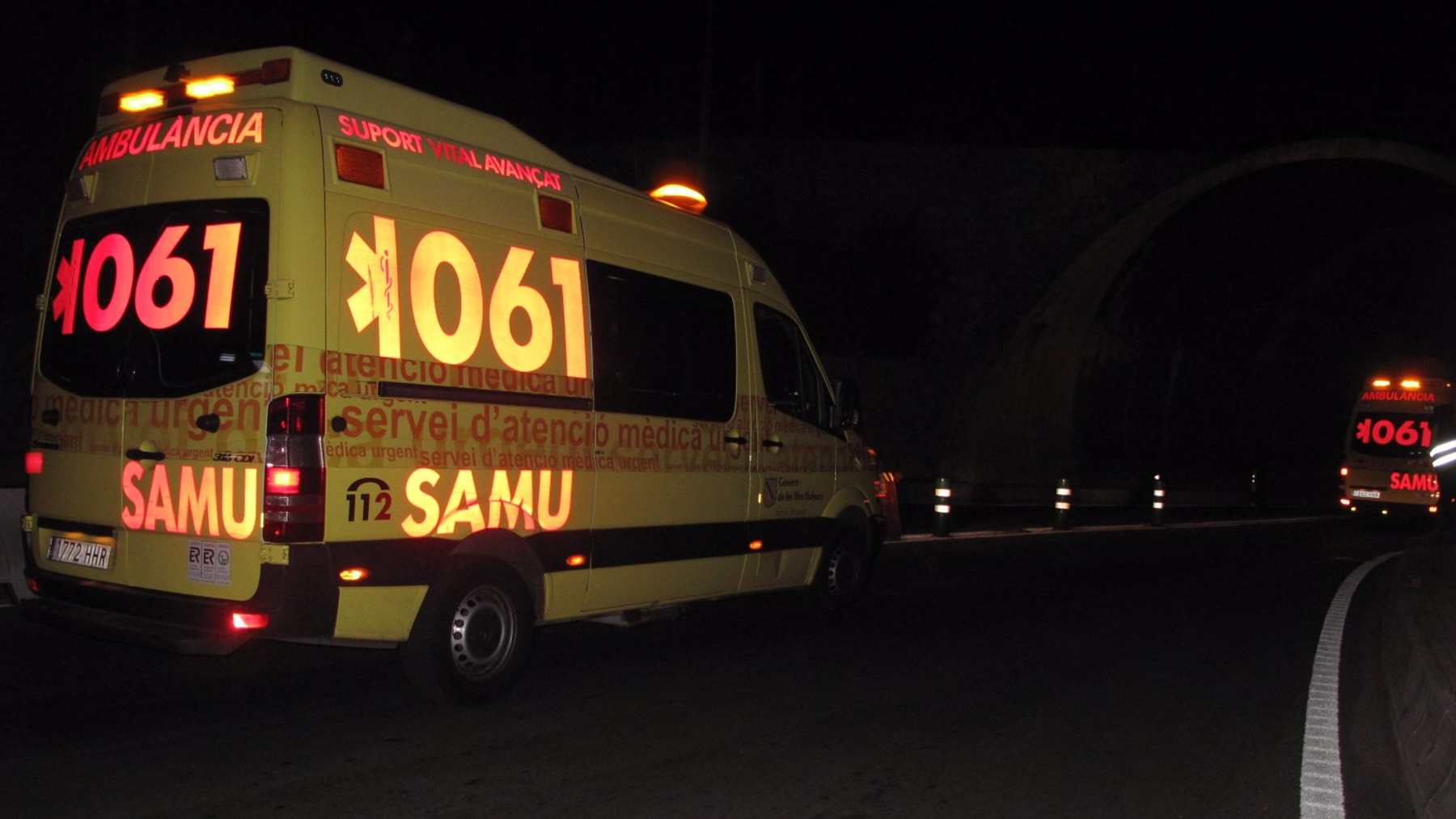 Ambulancia del SAMU 061 en Baleares.