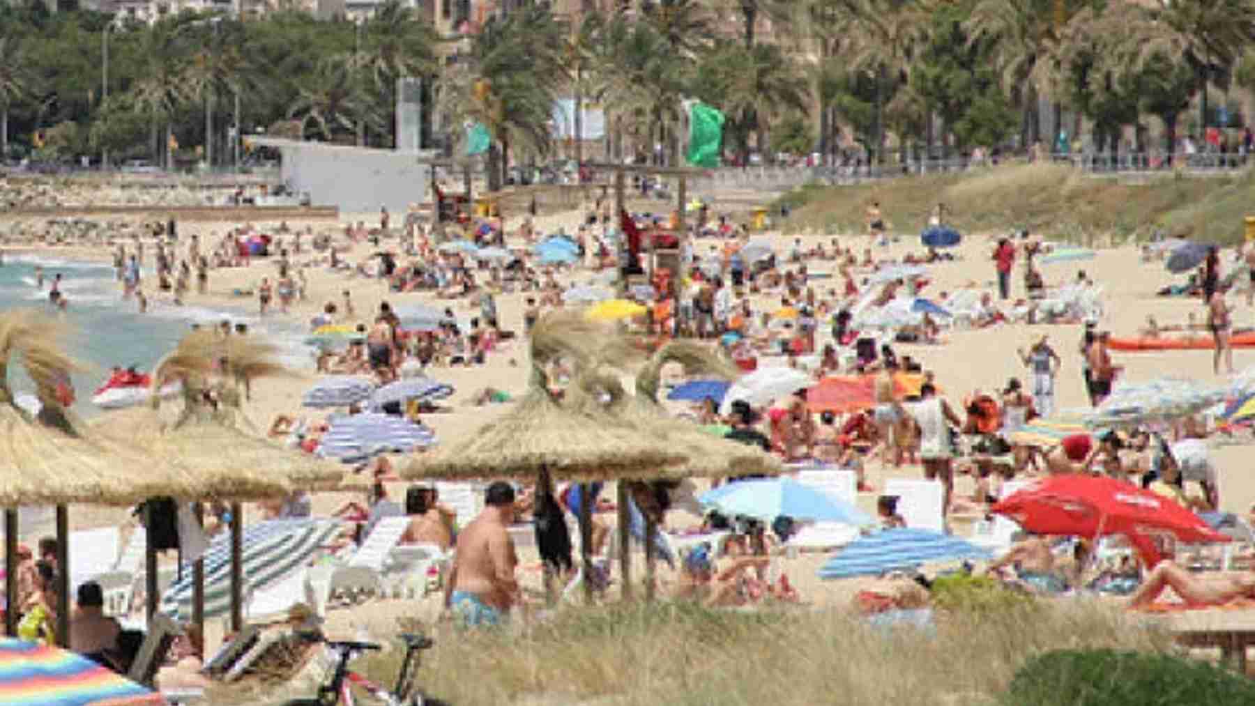 Imagen de la playa de Can Pere Antoni de Palma.