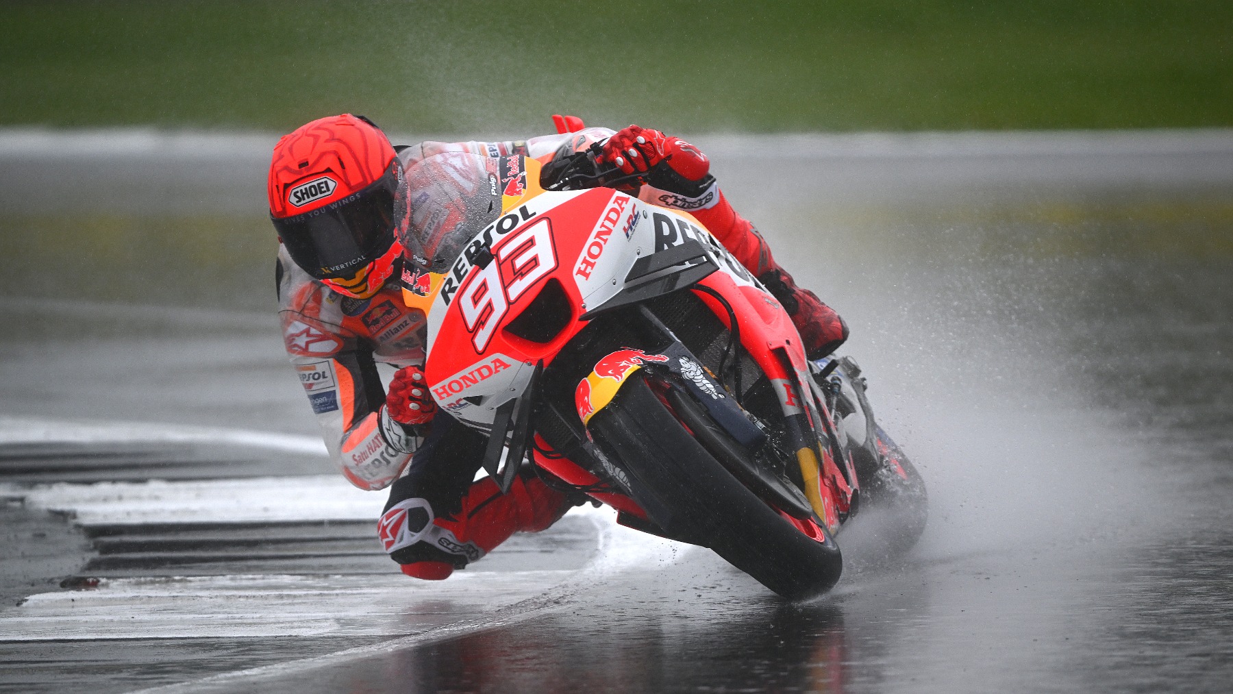 Marc Márquez en el circuito de Silverstone. (Getty)