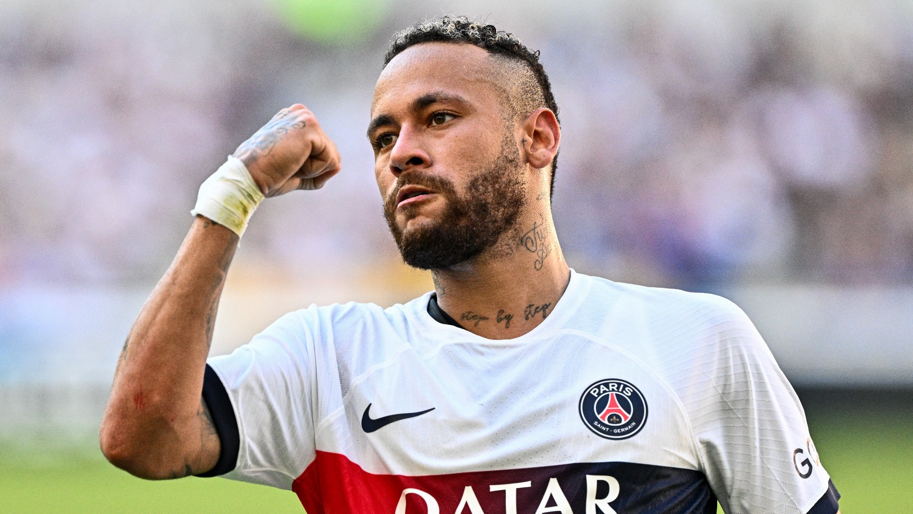 Neymar celebra un gol con el PSG. (AFP)