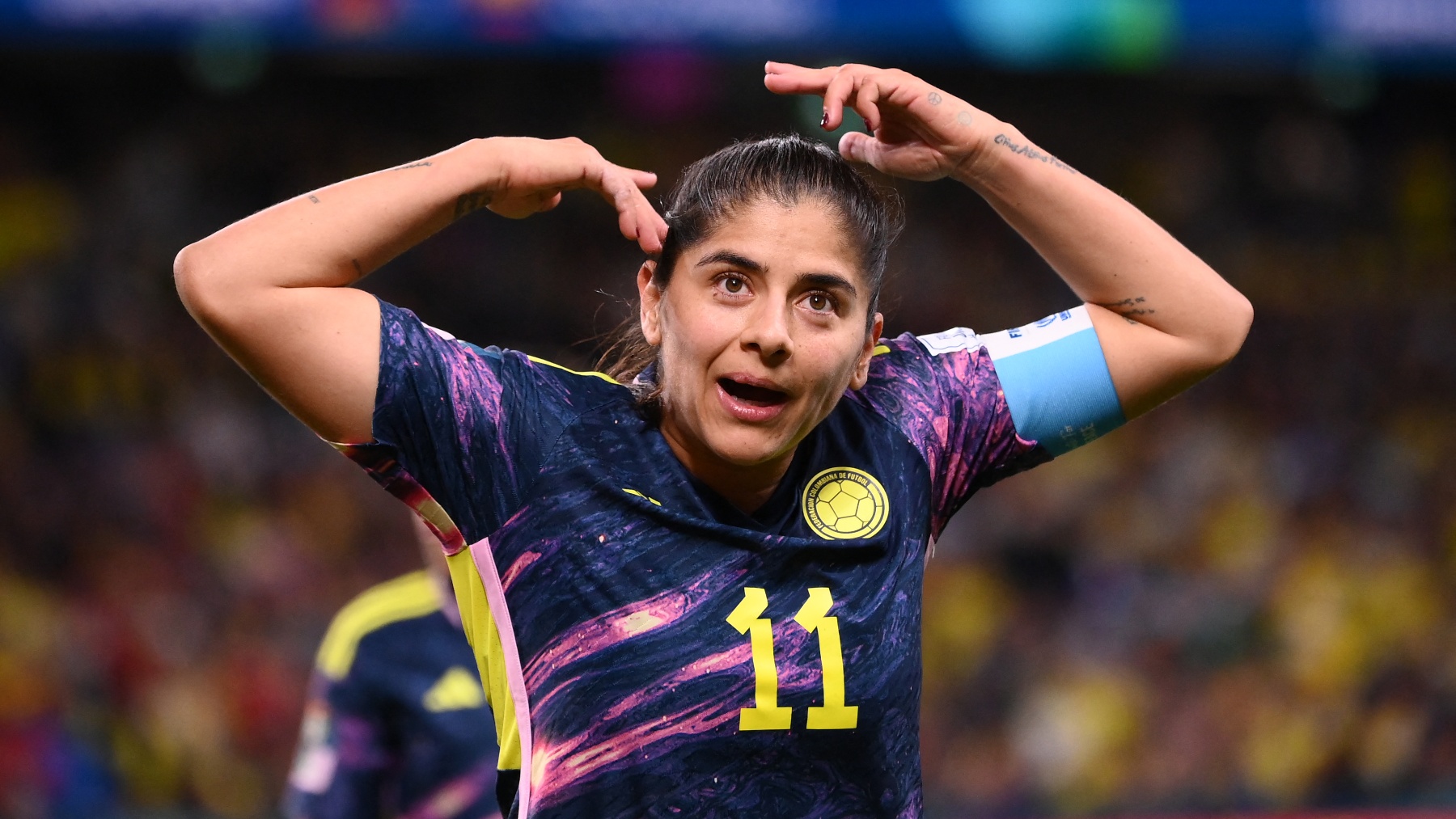 Catalina Usme, delantera de Colombia. (AFP)