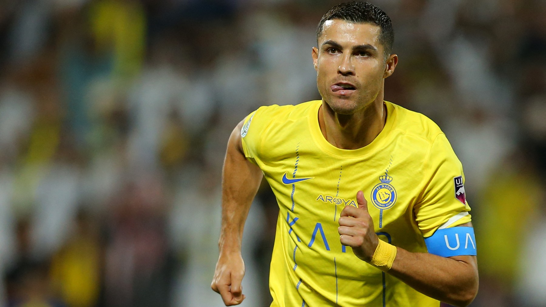 Cristiano Ronaldo celebra un gol. (AFP)