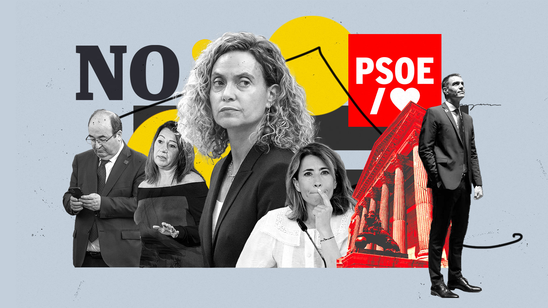 Miquel Iceta, Francina Armengol, Meritxell Batet y Raquel Sánchez.
