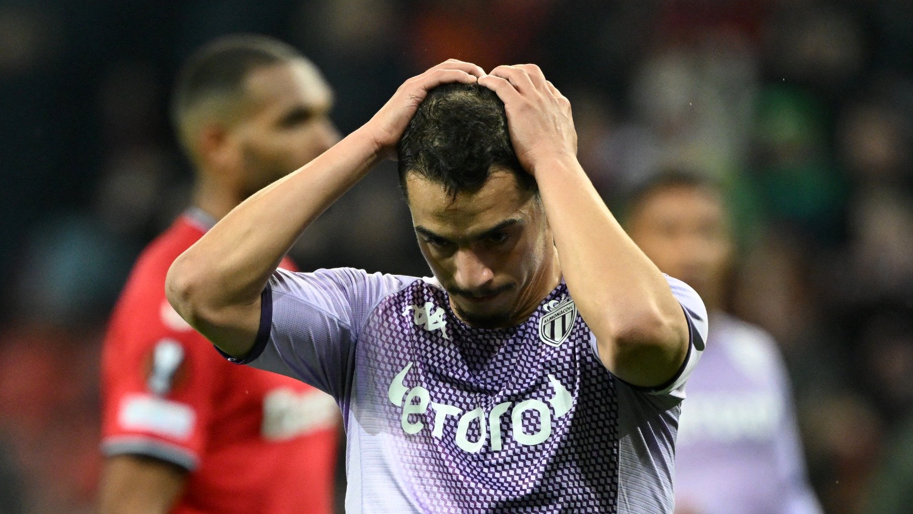 Ben Yedder en un partido del Monaco. (AFP)