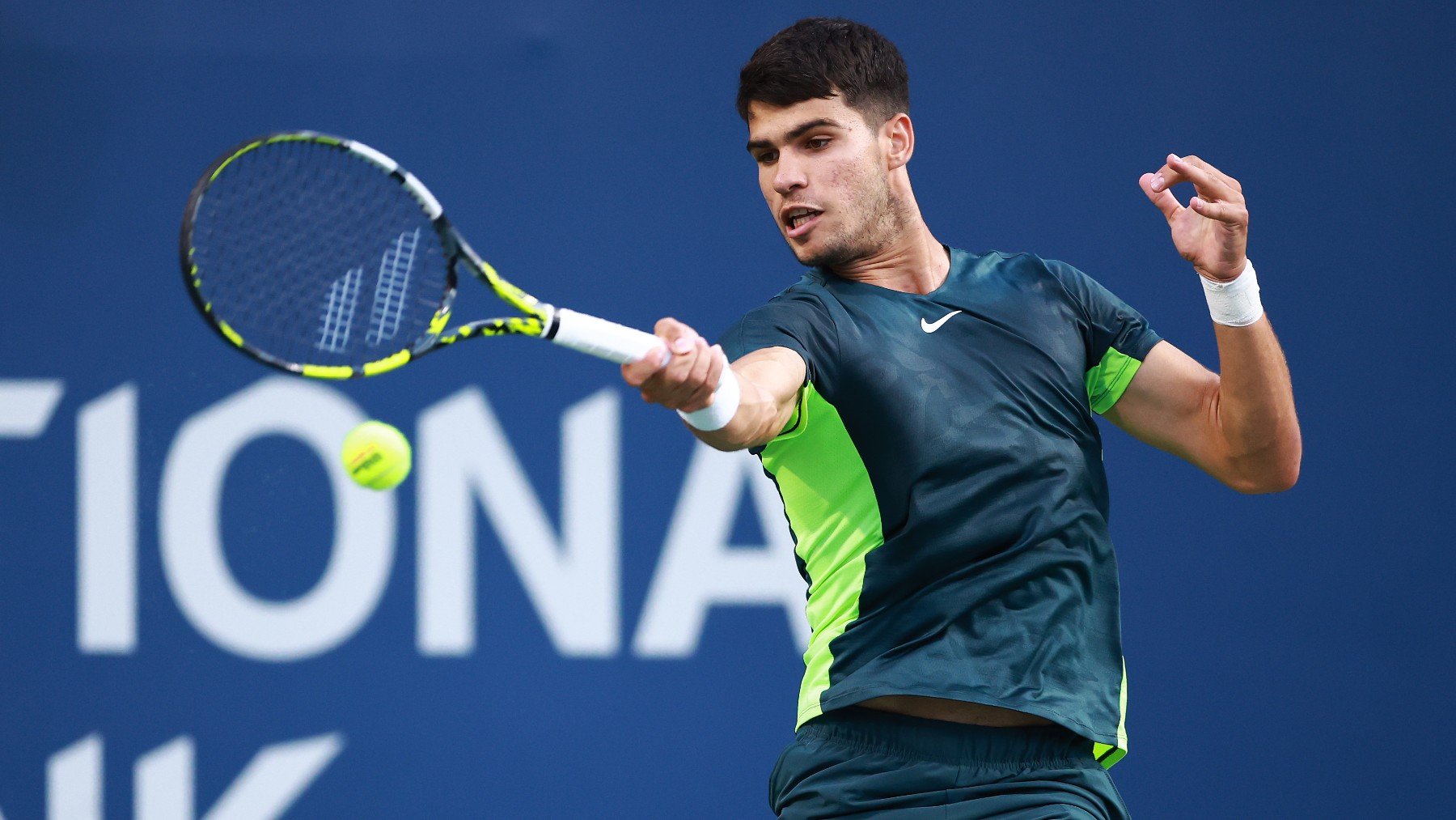 Carlos Alcaraz, en el Masters 1.000 de Canadá. (Getty)