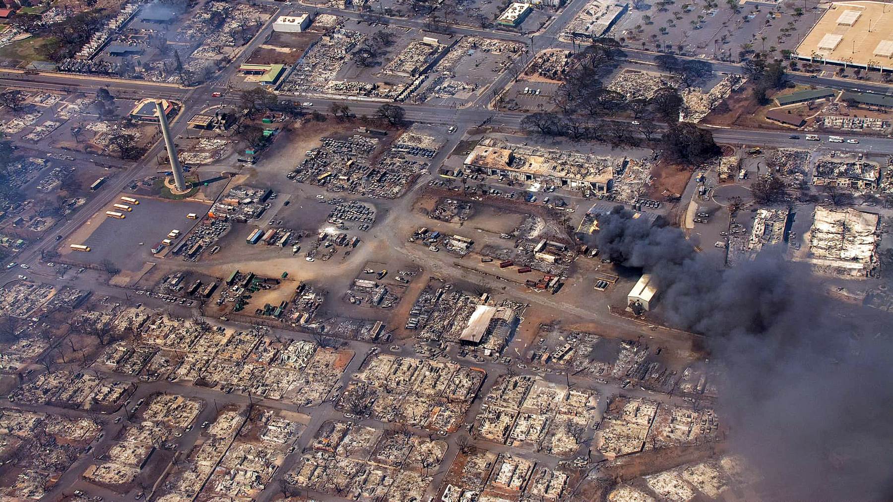 Imagen aérea de la zona afectada por los incendios (Foto: Europa Press).