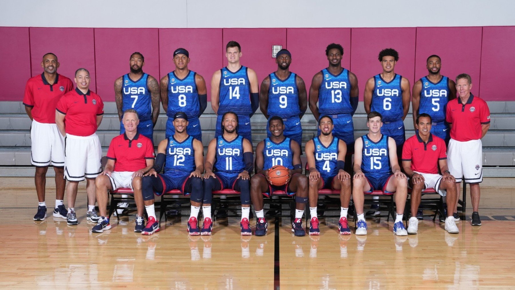 As Es El Equipo De Estados Unidos Para El Mundial De Baloncesto 2023   Los Jugadores Y Cuerpo Tecnico De Estados Unidos. Team Usa 