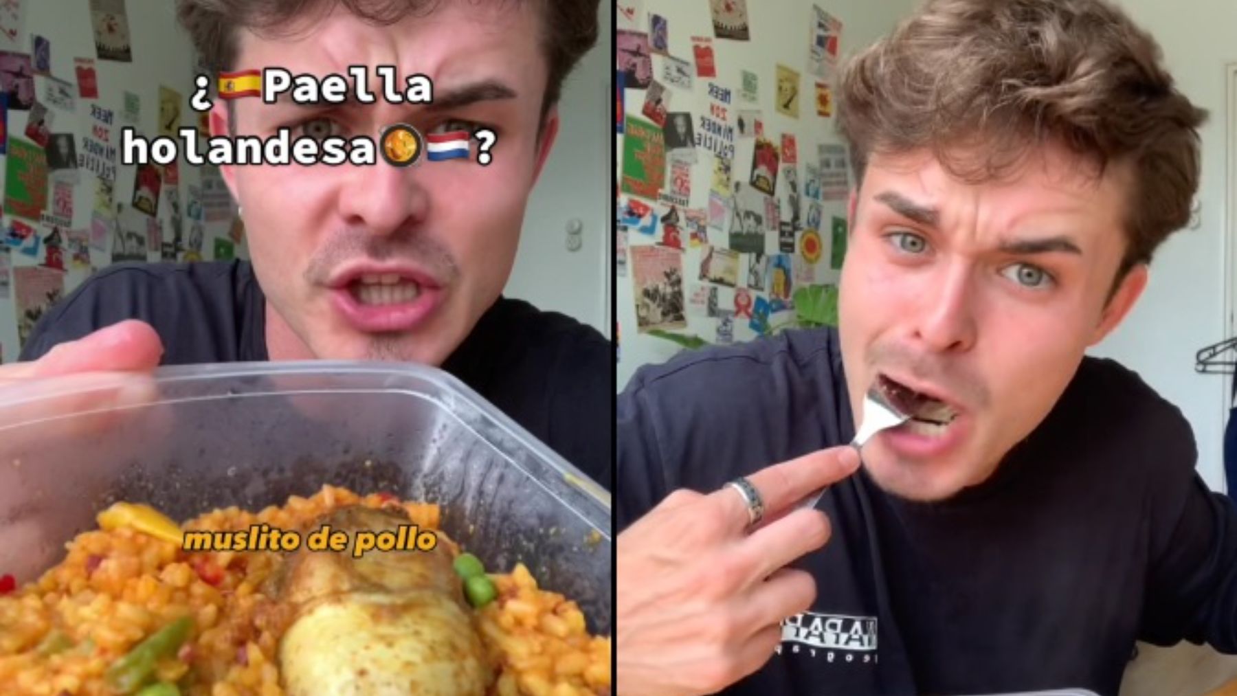 La reacción de un español al probar paella de Holanda