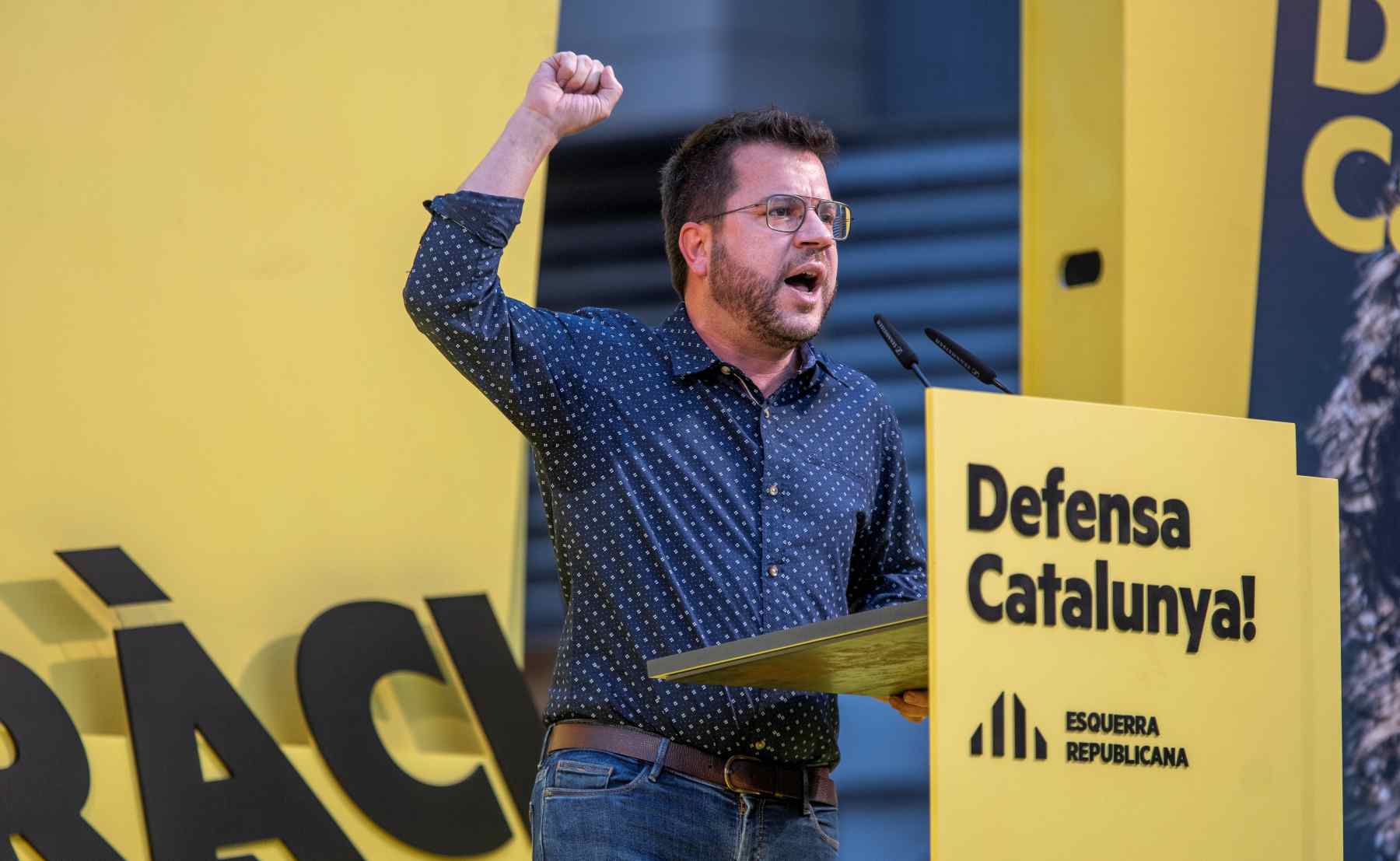 El presidente de la Generalitat de Cataluña Pere Aragonés.
