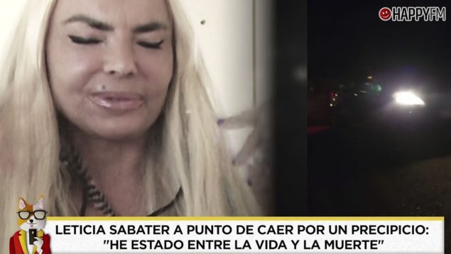 Leticia Sabater, accidente